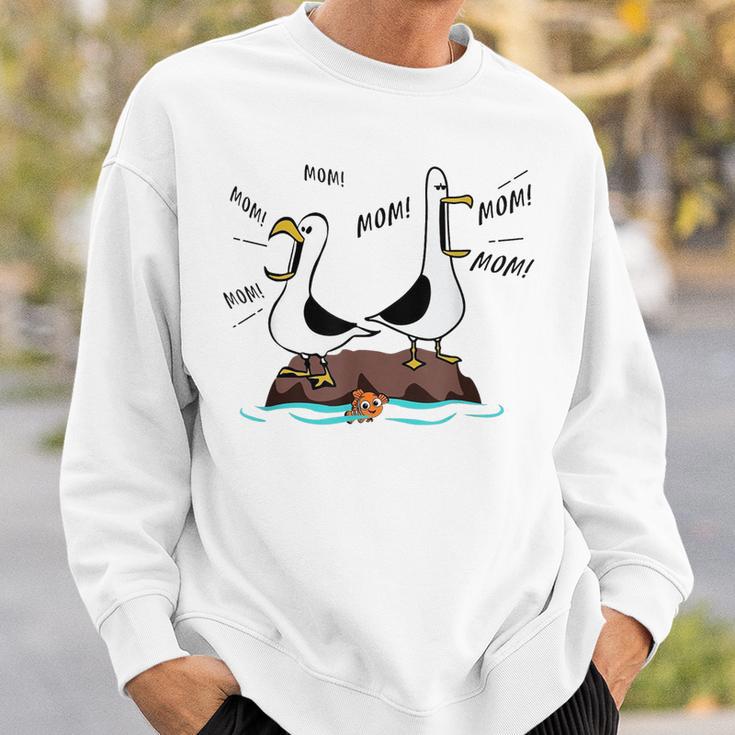 💐 MOTHER’S DAY FLASH SALE — 50% OFF 🚨Mom Mom Mom Seagull Family Mother Sweatshirt
