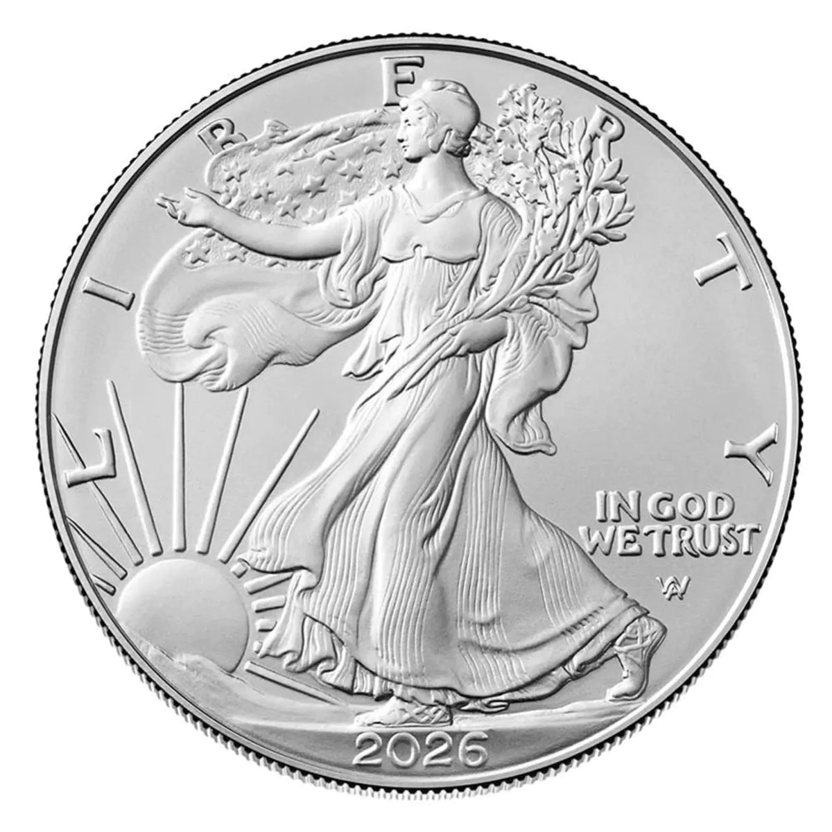 2026 1 oz Silver American Eagle $1 Coin BU