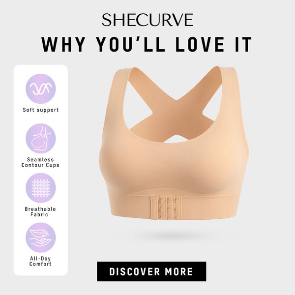 🎉LAST DAY -70% OFF⚡Posture Corrector Bra without underwire, with crisscross back and front closure