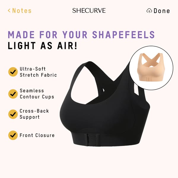 🎉LAST DAY -70% OFF⚡Posture Corrector Bra without underwire, with crisscross back and front closure