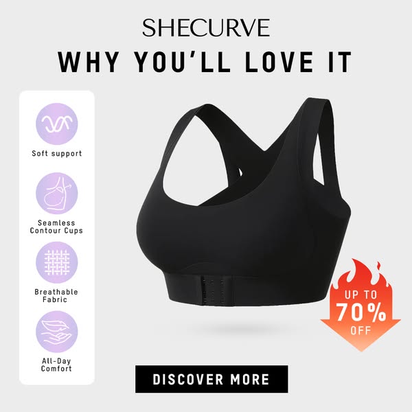 🎉LAST DAY -70% OFF⚡Posture Corrector Bra without underwire, with crisscross back and front closure