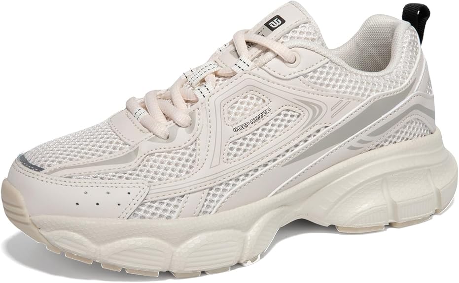Women's Chunky Fashion Sneakers Casual Sports Shoes Mesh Breathable Athletic Gym Workout Tennis Shoe Platform Thick Walking Shoes