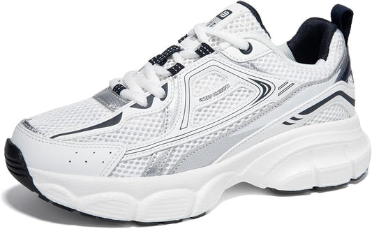 Women's Chunky Fashion Sneakers Casual Sports Shoes Mesh Breathable Athletic Gym Workout Tennis Shoe Platform Thick Walking Shoes