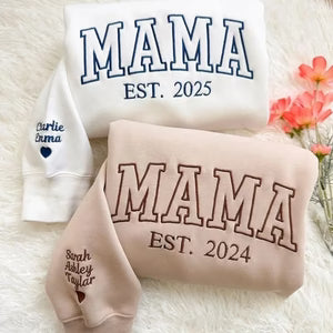 🎁 HOT MOTHER’S DAY DEALS YOU CAN’T MISS 🛒Custom Embroidered Comfort Colors Grandma and Grandpa Sweatshirt, Gift for Grandma/Grandpa