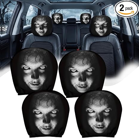 Ghost Face Headrest Covers