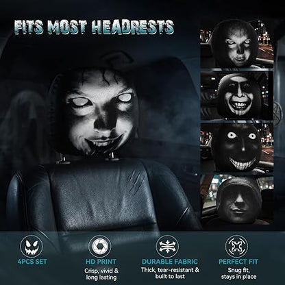Ghost Face Headrest Covers