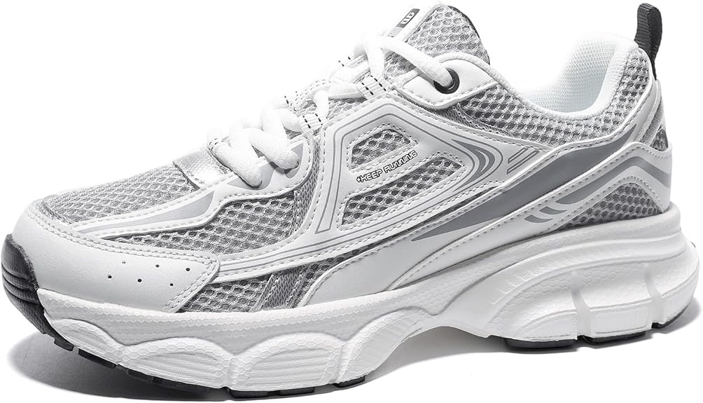 Women's Chunky Fashion Sneakers Casual Sports Shoes Mesh Breathable Athletic Gym Workout Tennis Shoe Platform Thick Walking Shoes