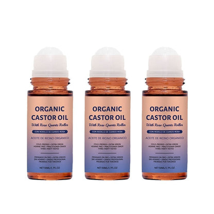 🔥 UP TO 50% OFF 🔥 - Organic Golden Castor Oil Roll-On with Rose Quartz