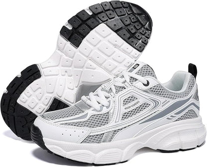 Women's Chunky Fashion Sneakers Casual Sports Shoes Mesh Breathable Athletic Gym Workout Tennis Shoe Platform Thick Walking Shoes