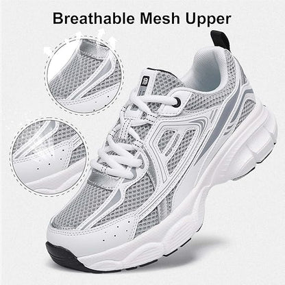 Women's Chunky Fashion Sneakers Casual Sports Shoes Mesh Breathable Athletic Gym Workout Tennis Shoe Platform Thick Walking Shoes