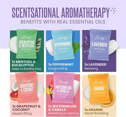 Shower Steamers Aromatherapy - Mother’s Day Gifts for Mom, Wife, Grandma - 30th, 40th, 50th & 60th Birthday Gifts for Women, Her, Best Friend, Daughter, Sister, Teens & Girlfriend - 6 Tablets