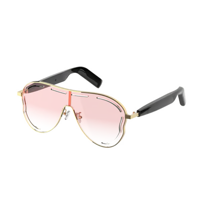 🎶⚡Wireless Audio Smart Glasses with Bluetooth 5.4 – Waterproof Sports Sunglasses with Anti-Blue Light & UV Shield 🕶️❄️