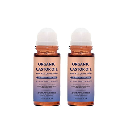 🔥 UP TO 50% OFF 🔥 - Organic Golden Castor Oil Roll-On with Rose Quartz