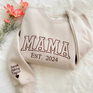 🎁 HOT MOTHER’S DAY DEALS YOU CAN’T MISS 🛒Custom Embroidered Comfort Colors Grandma and Grandpa Sweatshirt, Gift for Grandma/Grandpa