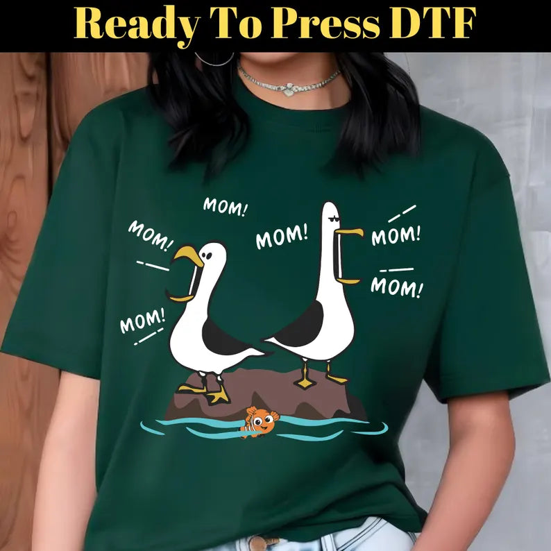 👩‍👧‍👦 FINAL HOURS FOR MOTHER’S DAY — UP TO 49% OFF 🔥Seagull Mom Mom Mom - Personalized Shirt - Funny Mother's Day Gift For Mom