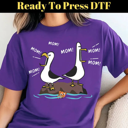 👩‍👧‍👦 FINAL HOURS FOR MOTHER’S DAY — UP TO 49% OFF 🔥Seagull Mom Mom Mom - Personalized Shirt - Funny Mother's Day Gift For Mom