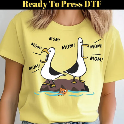 👩‍👧‍👦 FINAL HOURS FOR MOTHER’S DAY — UP TO 49% OFF 🔥Seagull Mom Mom Mom - Personalized Shirt - Funny Mother's Day Gift For Mom