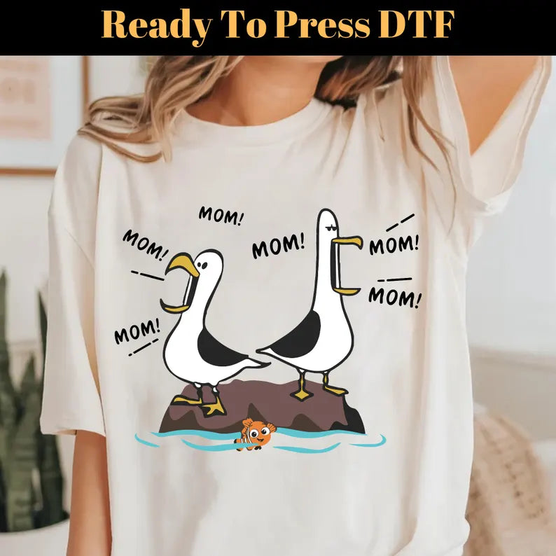 👩‍👧‍👦 FINAL HOURS FOR MOTHER’S DAY — UP TO 49% OFF 🔥Seagull Mom Mom Mom - Personalized Shirt - Funny Mother's Day Gift For Mom