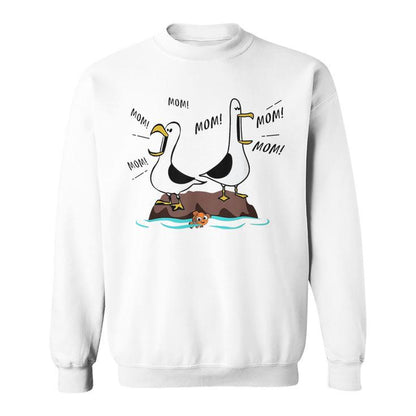 💐 MOTHER’S DAY FLASH SALE — 50% OFF 🚨Mom Mom Mom Seagull Family Mother Sweatshirt