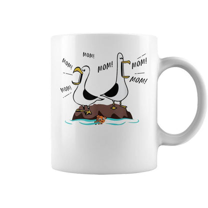 🏷️ MOTHER’S DAY CLEARANCE — 49% OFF 👩‍👧‍👦Mom Mom Mom Seagull Family Mother Coffee Mug