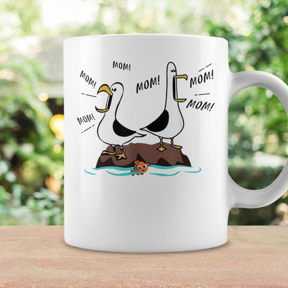 🏷️ MOTHER’S DAY CLEARANCE — 49% OFF 👩‍👧‍👦Mom Mom Mom Seagull Family Mother Coffee Mug