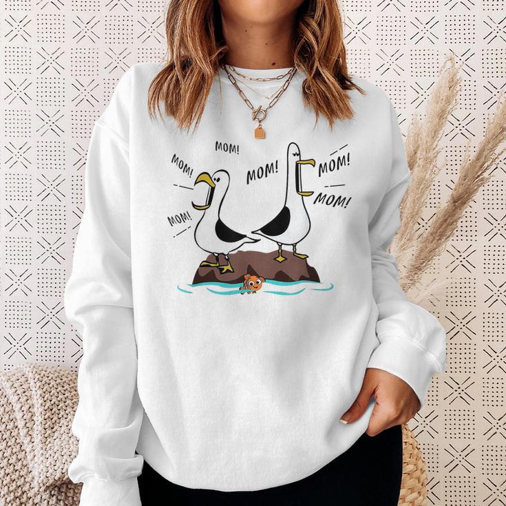 💐 MOTHER’S DAY FLASH SALE — 50% OFF 🚨Mom Mom Mom Seagull Family Mother Sweatshirt