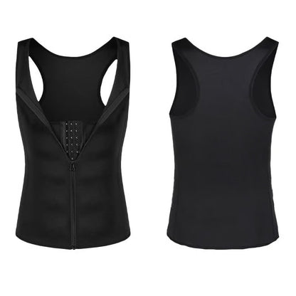 🔥 Last Day Sale – 49% OFF! ⏰ Men's Zipper Waist Trainer Trimmer Vest