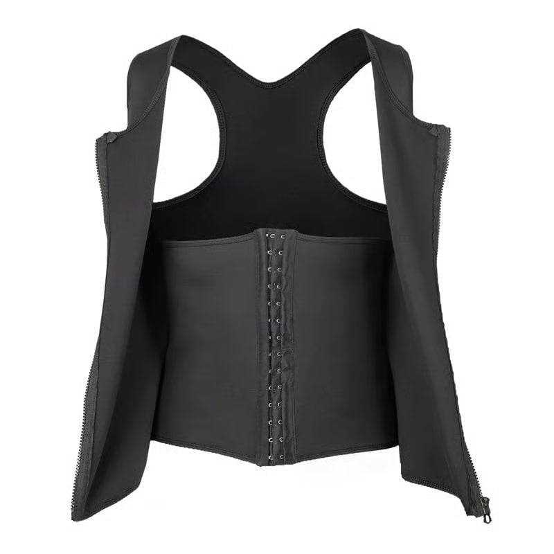 🔥 Last Day Sale – 49% OFF! ⏰ Men's Zipper Waist Trainer Trimmer Vest