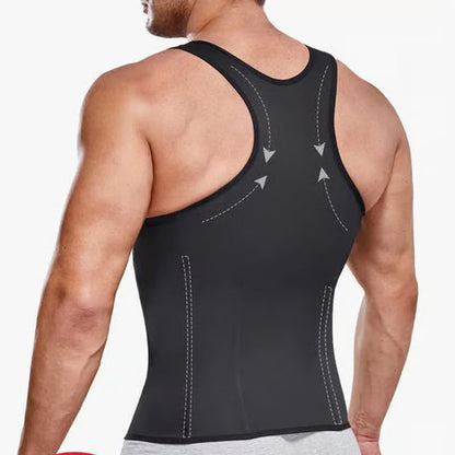 🔥 Last Day Sale – 49% OFF! ⏰ Men's Zipper Waist Trainer Trimmer Vest